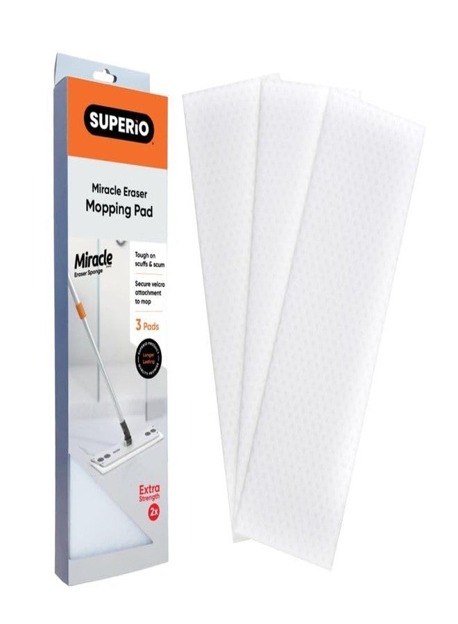 Superio Magic Eraser Mopping Pads, Miracle Sponges Mop Pad for Tiles, Refill Replacement Head for Mop- Home, Kitchen, Bathroom (36 Pack) - Image 2